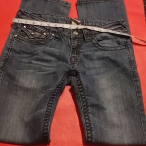 True Religion size 28 jeans with crystal buttons